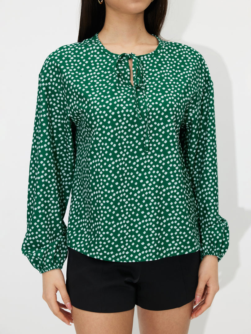 Tied Pullover Blouse 119157