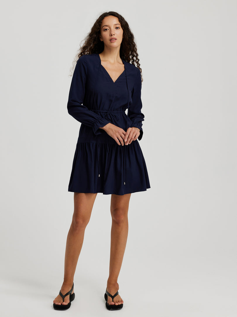 Ruffle A-Line Dress 110461