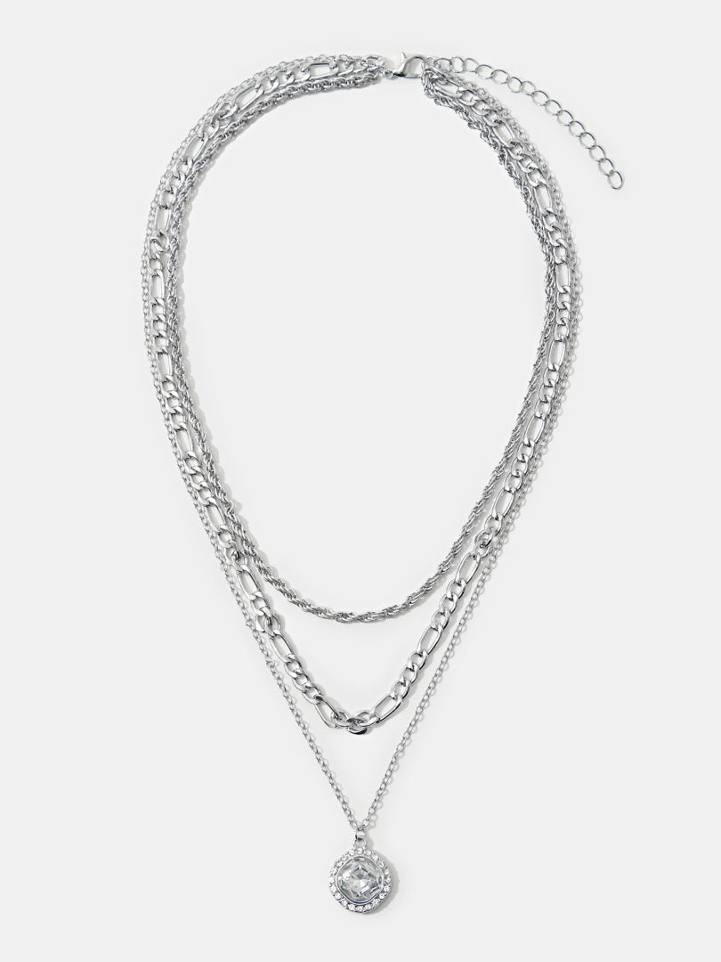 Rhinestone Artificial Jewellery - Multi-Layer Necklace 119627
