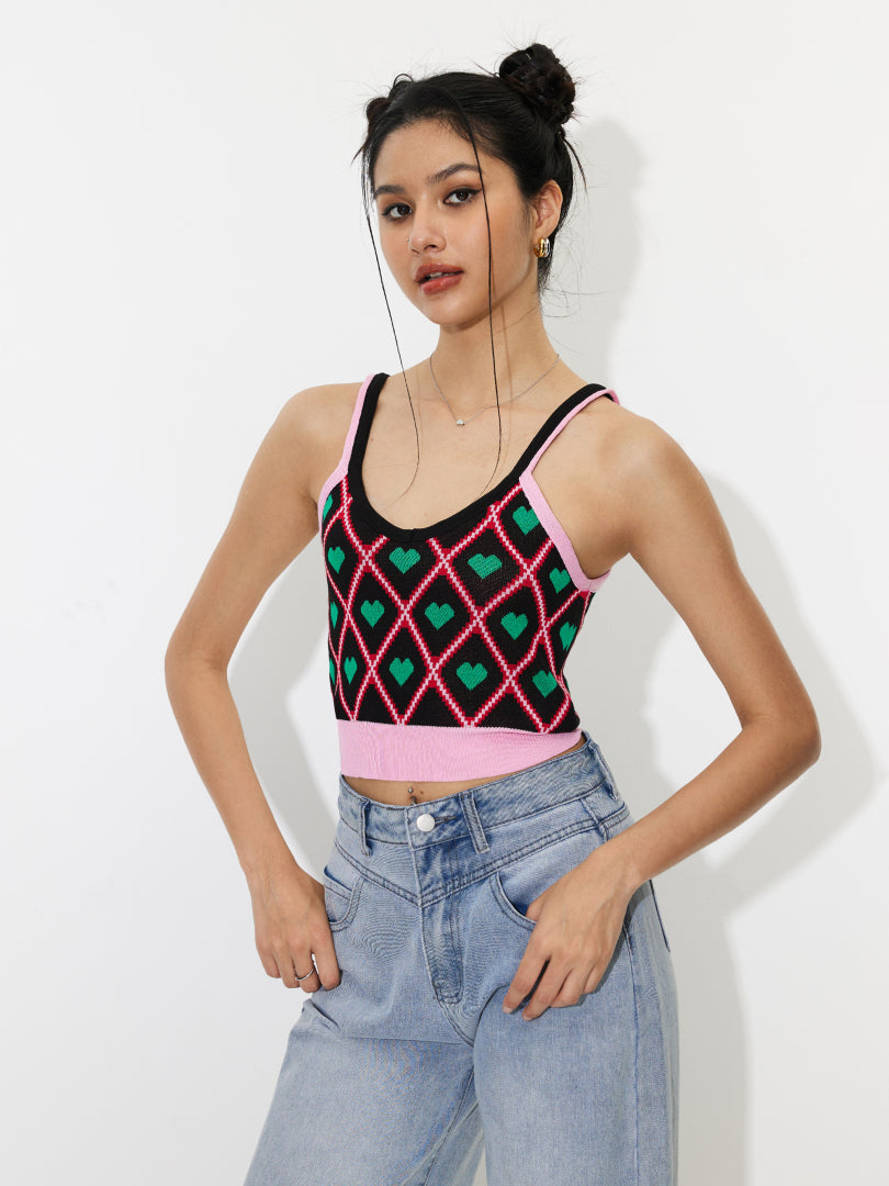 Color Block Knit Top 1242392