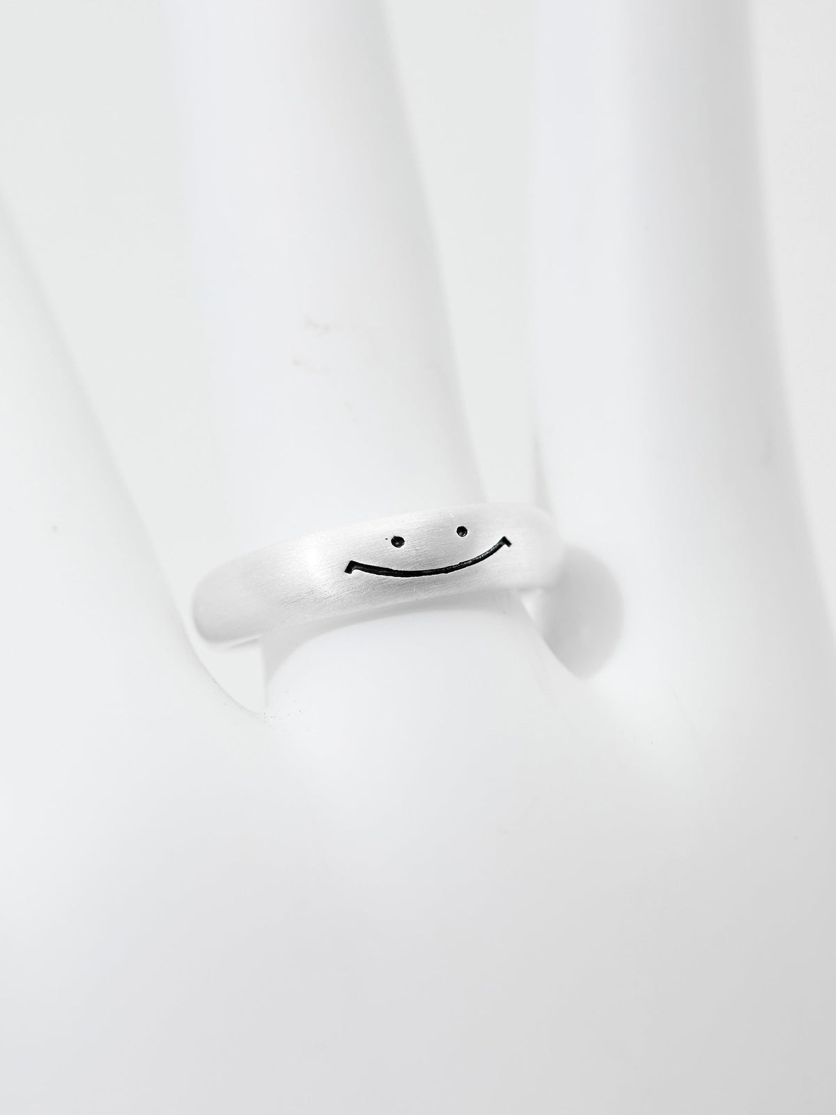 Smiley Face Design Adjustable Ring 121099