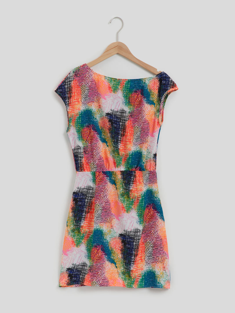 Printed A-Line Dress 117333