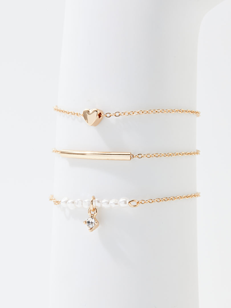 Heart Bracelet Set 120492