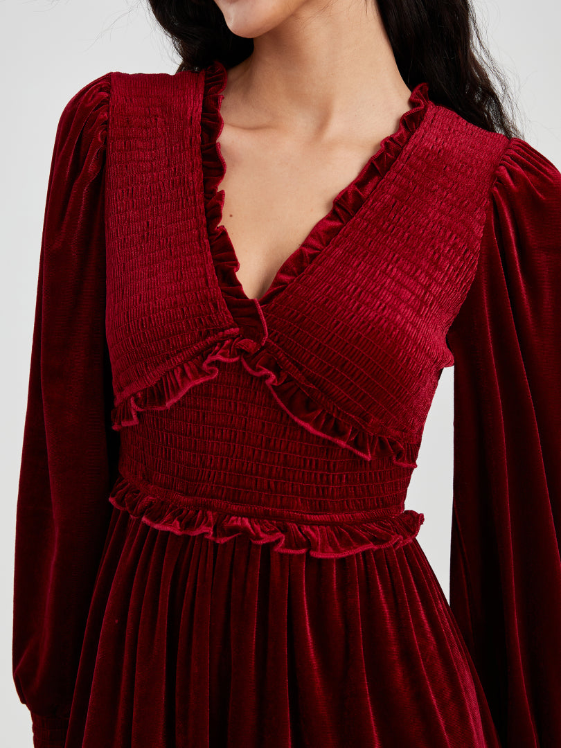 Ruffle A-Line Dress 117181