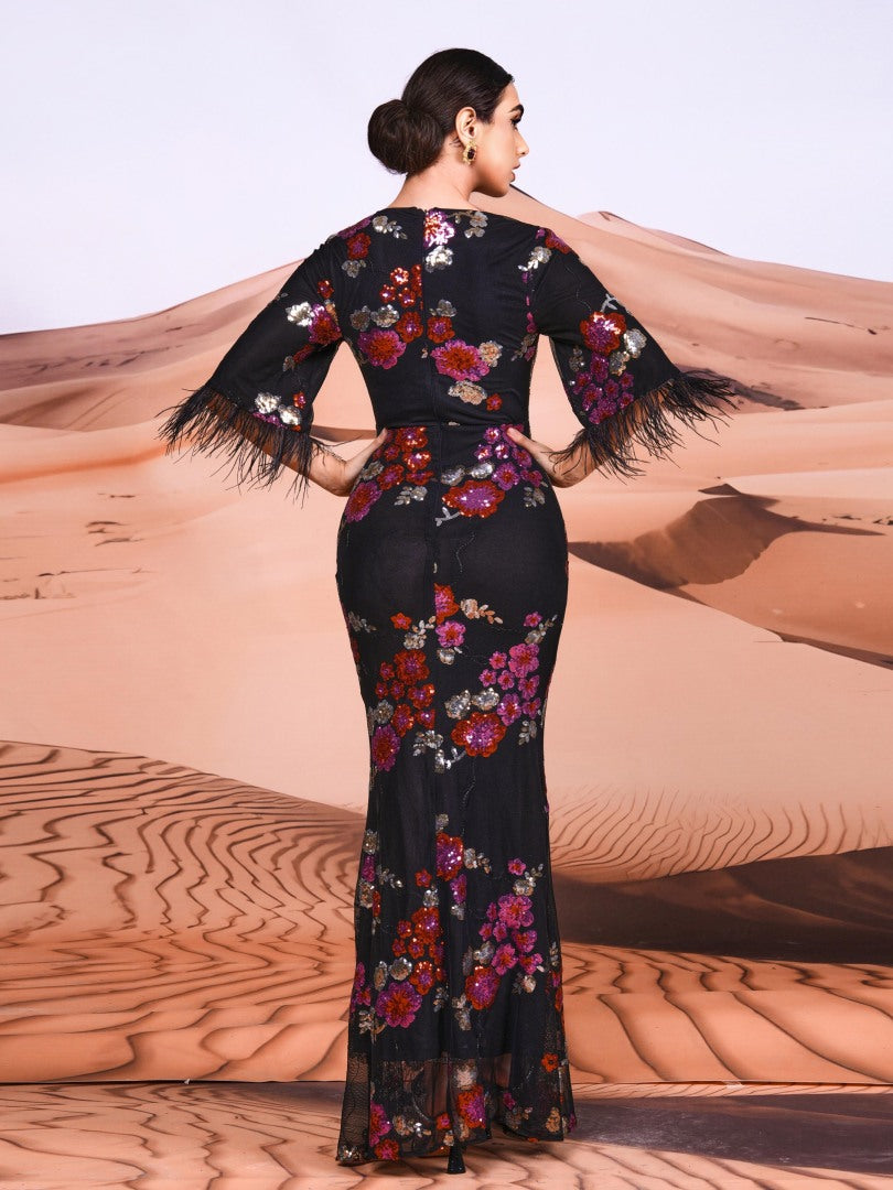 Ruffle Arabian Dresses 1308052