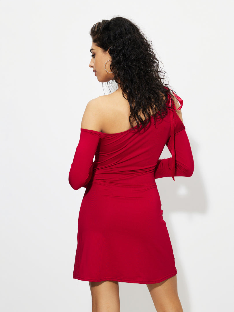 Asymmetric Bodycon Dress 1263622