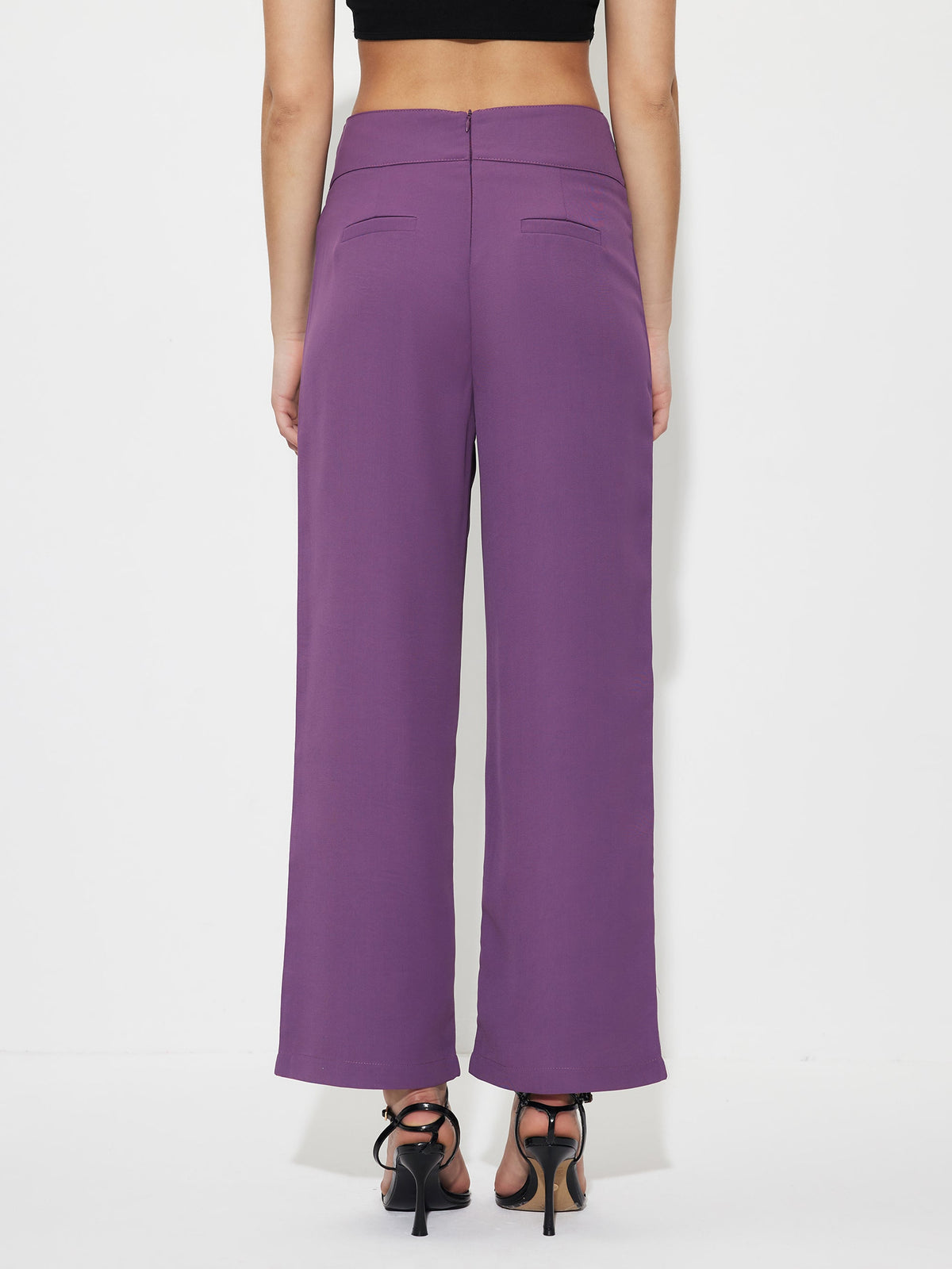 Crisscross Straight Leg Pants 1263162