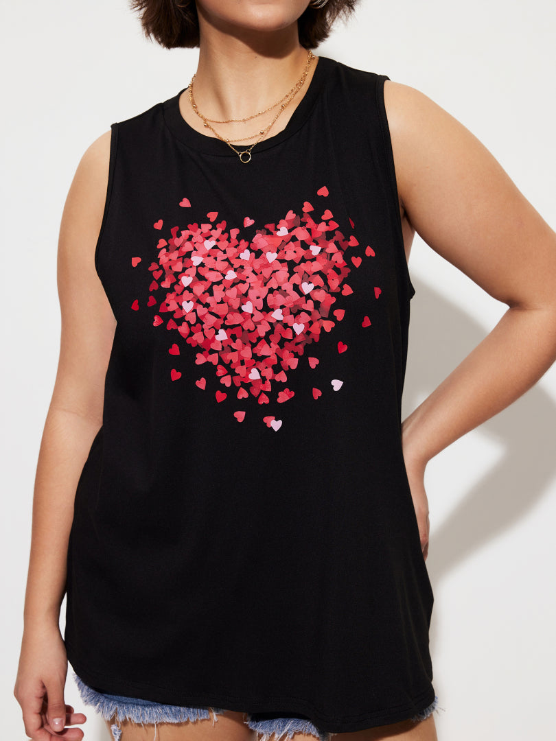 Plus Size Printed Tank Top 1289062