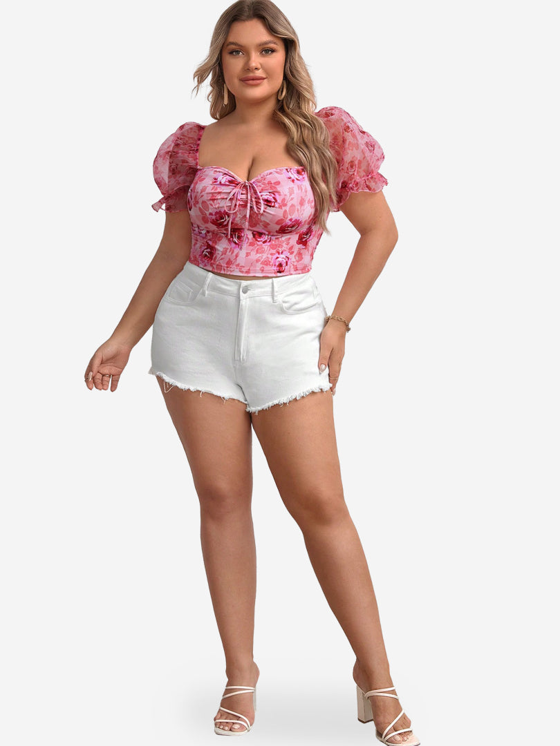 Plus Size Printed Plus Size Tops 1270402