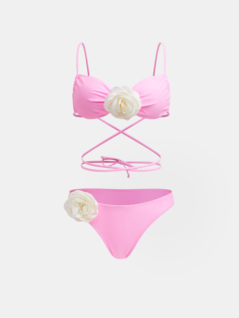 Gathered Bikini Set 1245052