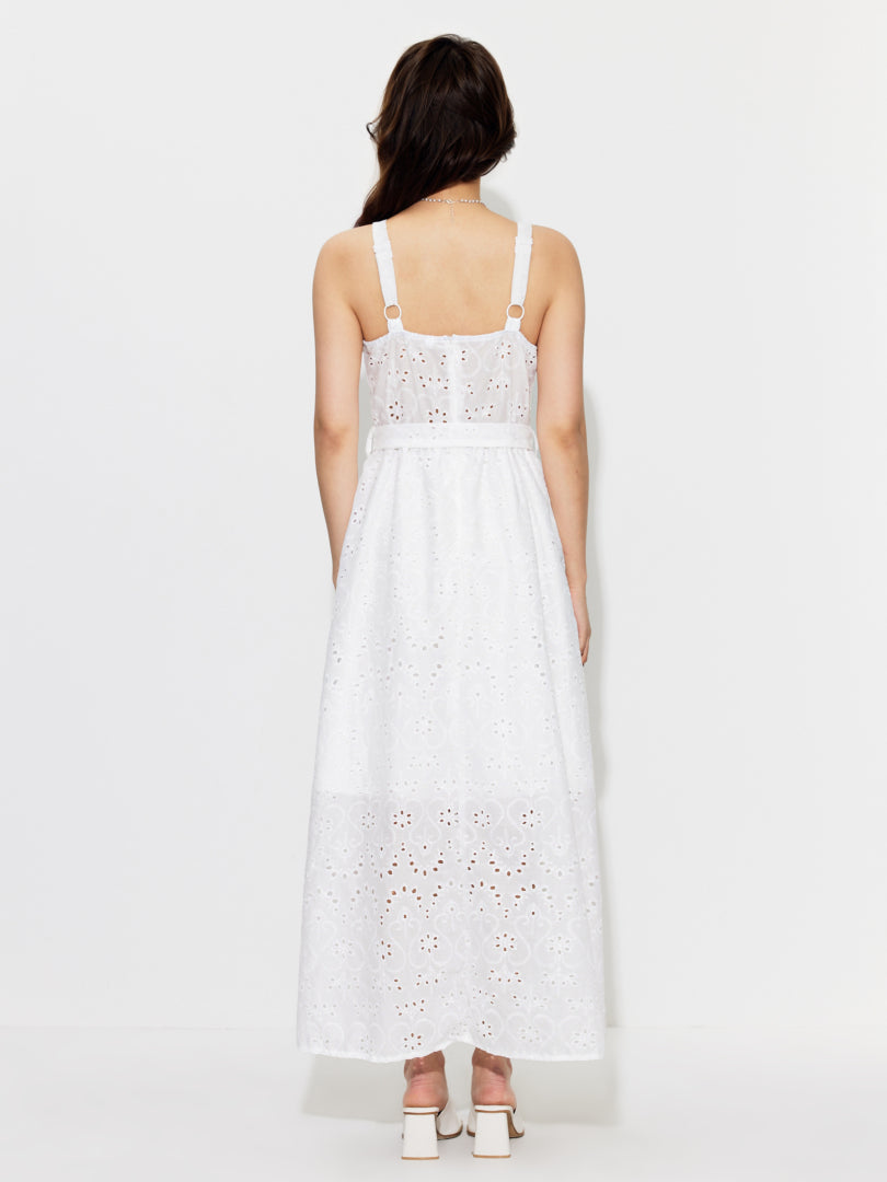 Belted A-Line Dress 1295612