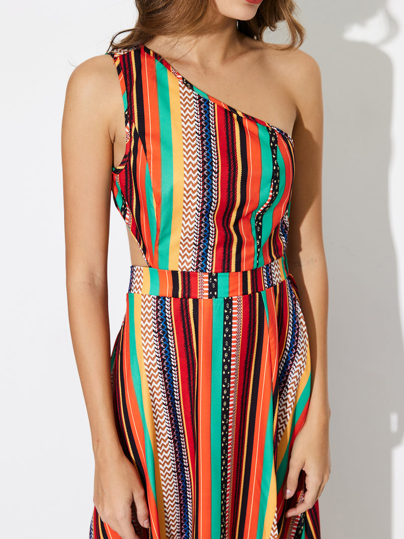 Slit A-Line Dress 119907
