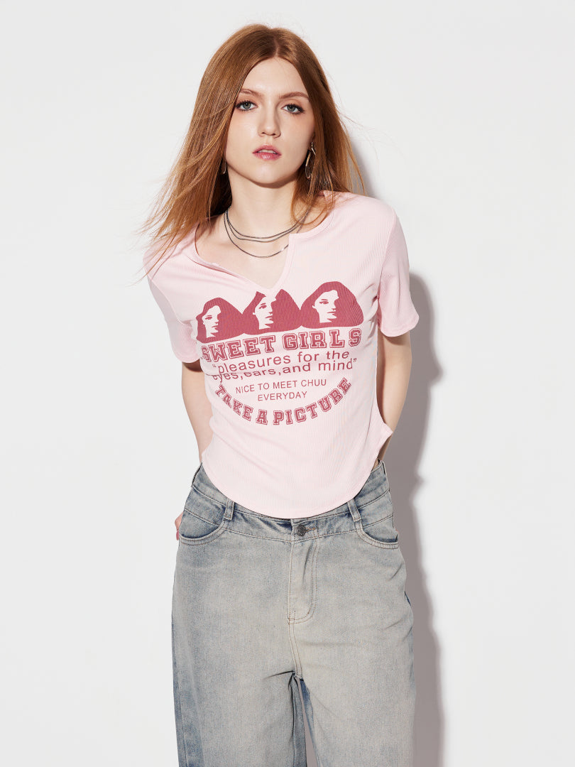 Printed Pullover T-Shirt 1281562