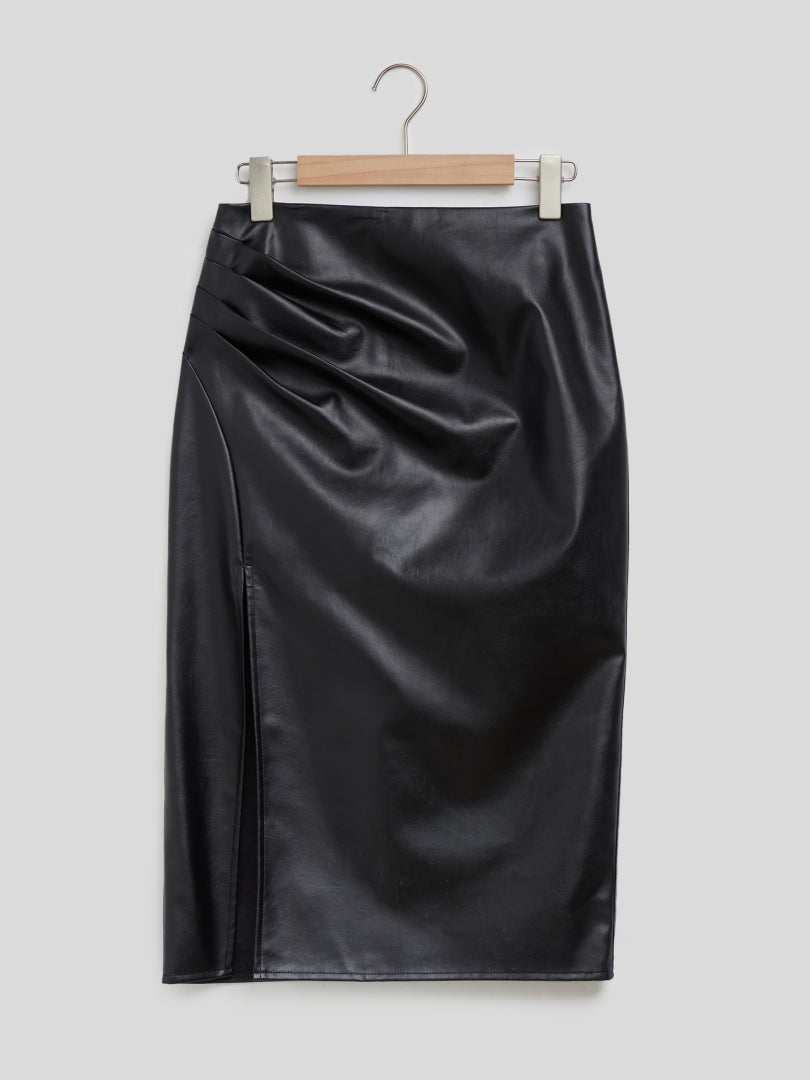Gathered Straight Skirt 116212