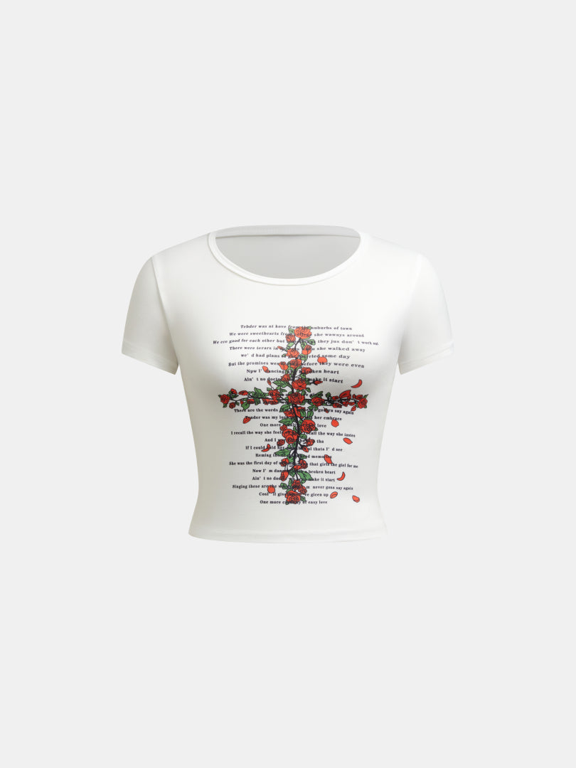 Printed Pullover T-Shirt 1272292