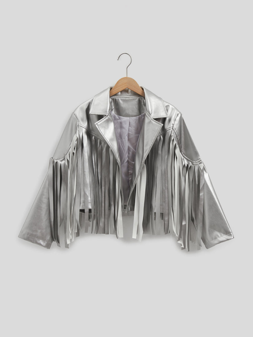 Cropped Fringed Jacket 116420