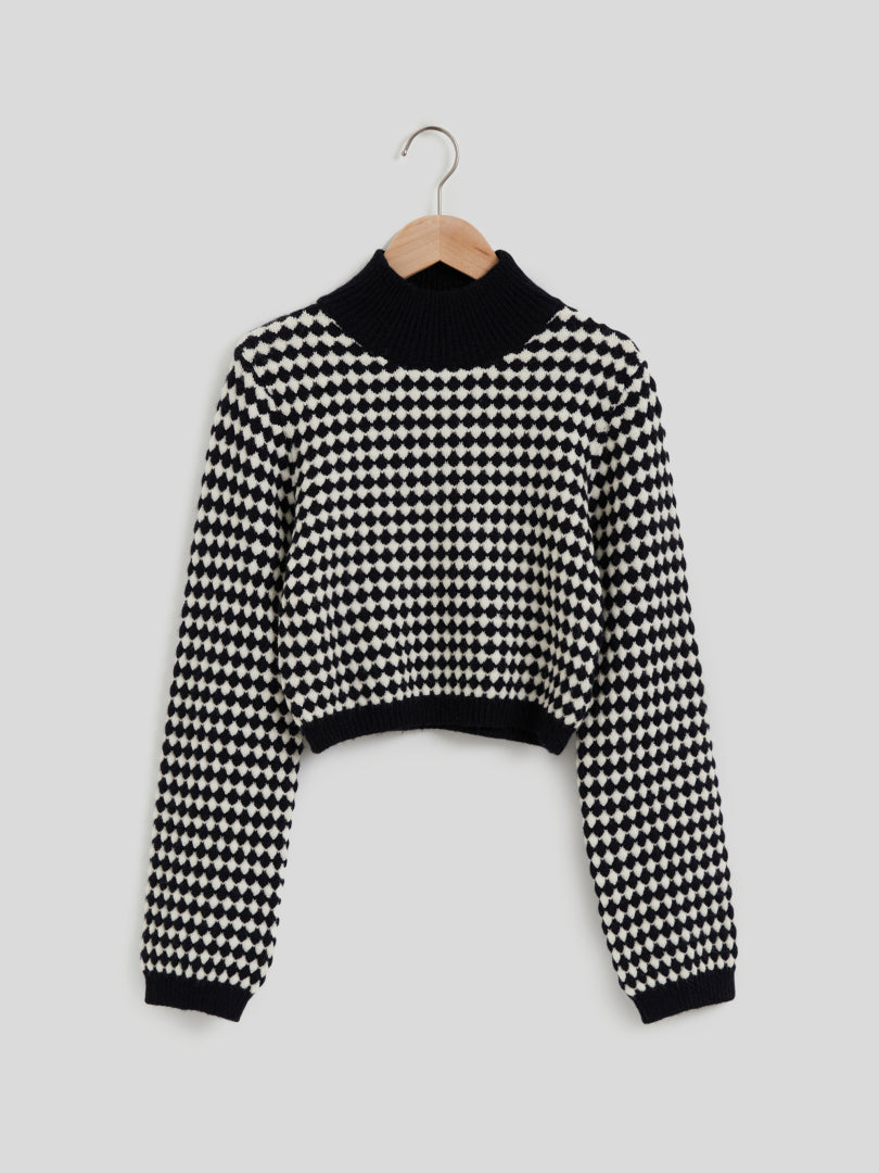 Color Block Knit Pullover 113294