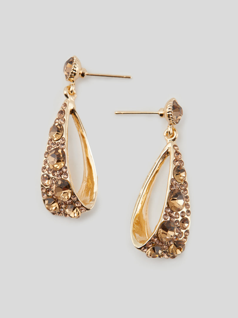 Rhinestone Drop Earrings 117804