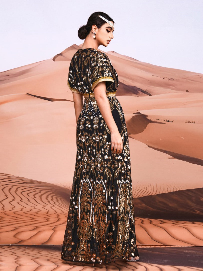 Sequinned Arabian Dresses 1300432