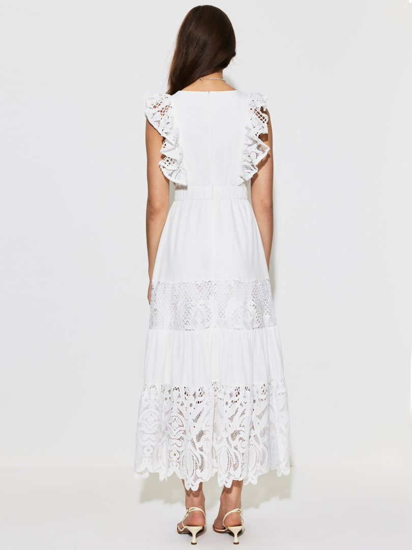 Patchwork A-Line Dress 1297552