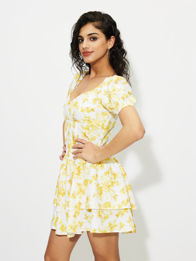Printed A-Line Dress 1263872