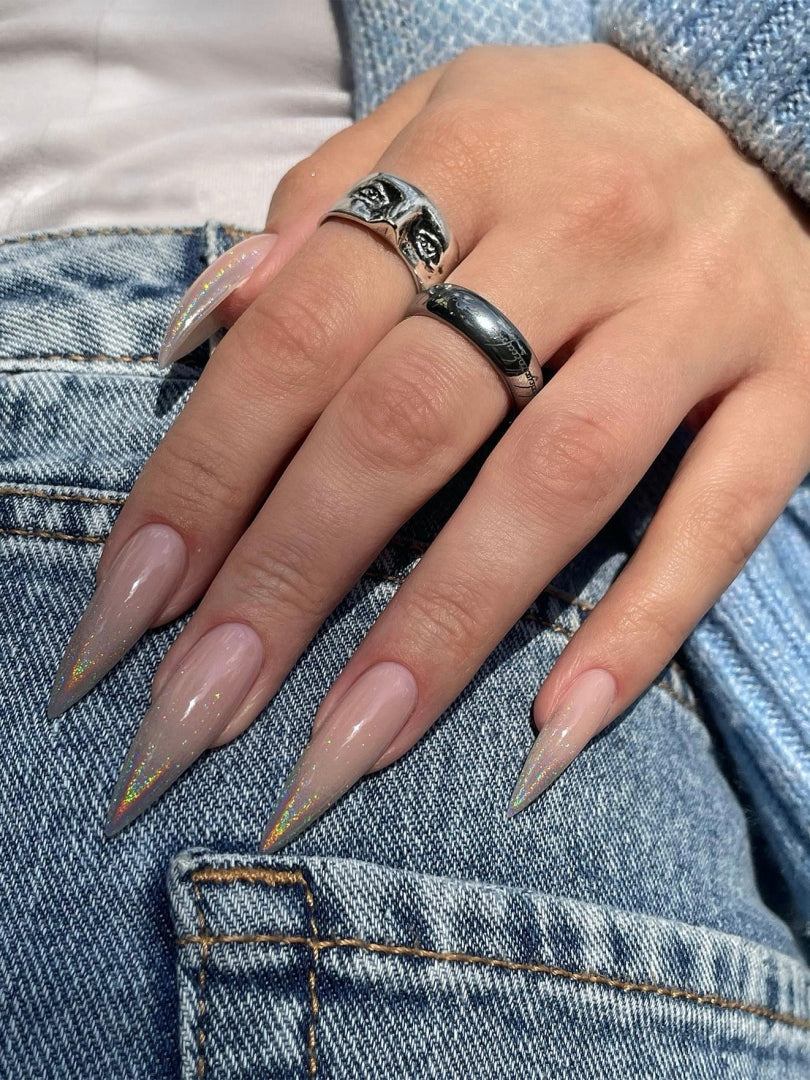 Sand Dunes Glaze Long Press On Nails 1253742