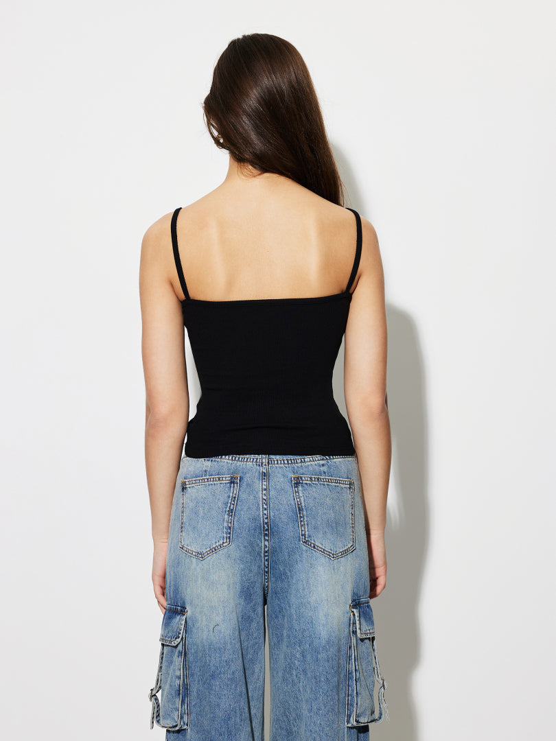 Lace-trimmed Cami Top 1272962