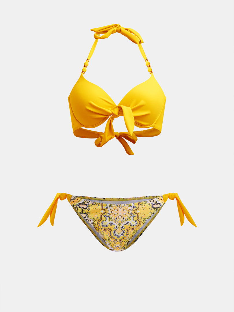 Color Block Bikini Set 1264002