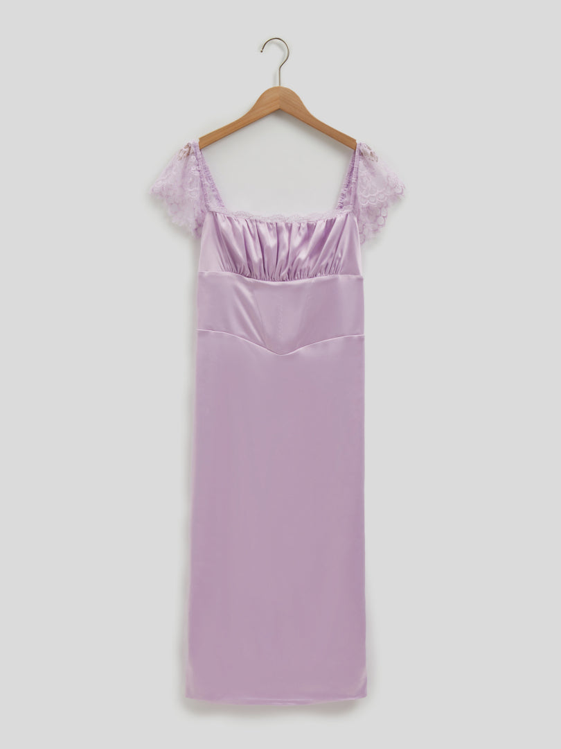 Lace-trimmed Bodycon Dress 116739