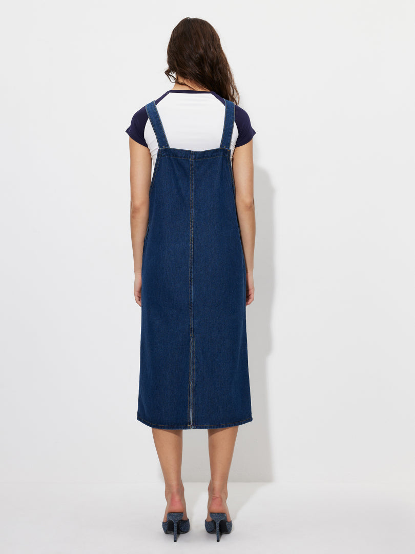 Denim Pinafore Dress 1261212