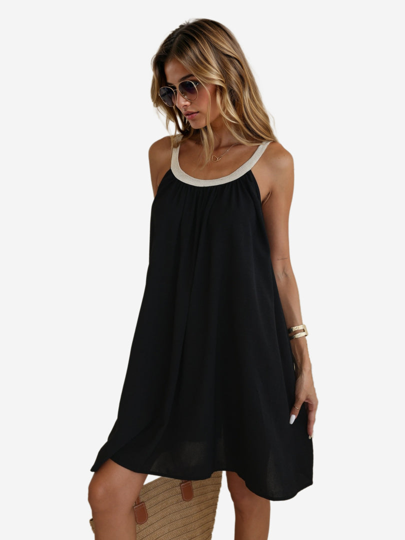 Patchwork A-Line Dress 1242072