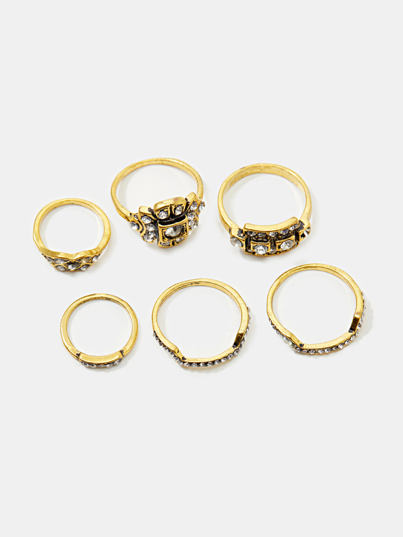 Rhinestone Ring Set 119576
