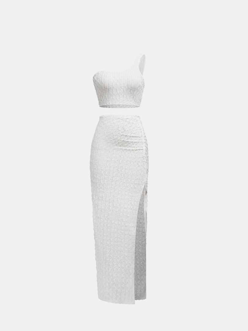 Textured Slit Co-Ord Set 120496