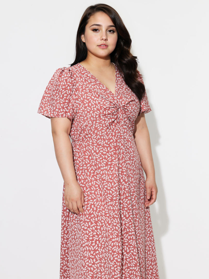 Plus Size Printed A-Line Dress 1297002
