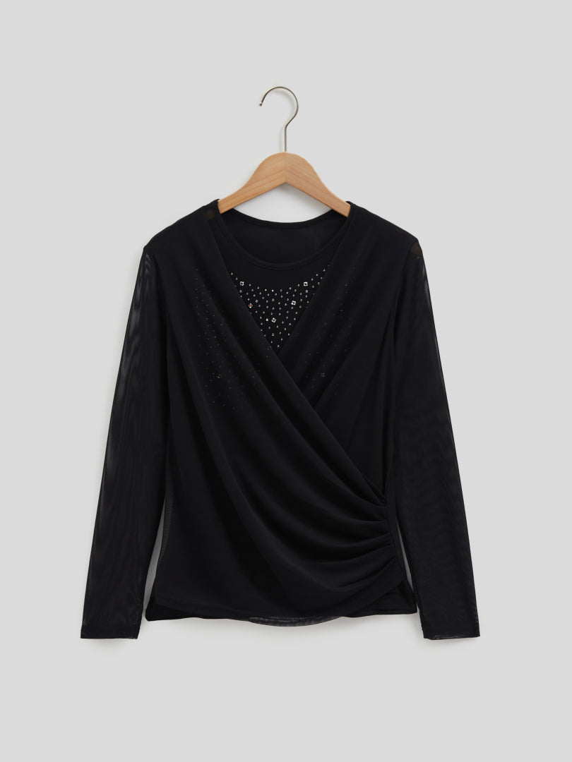 Sheer Pullover T-Shirt 116894