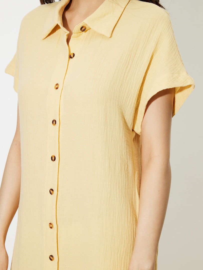 Slit Shirt Dress 1248212