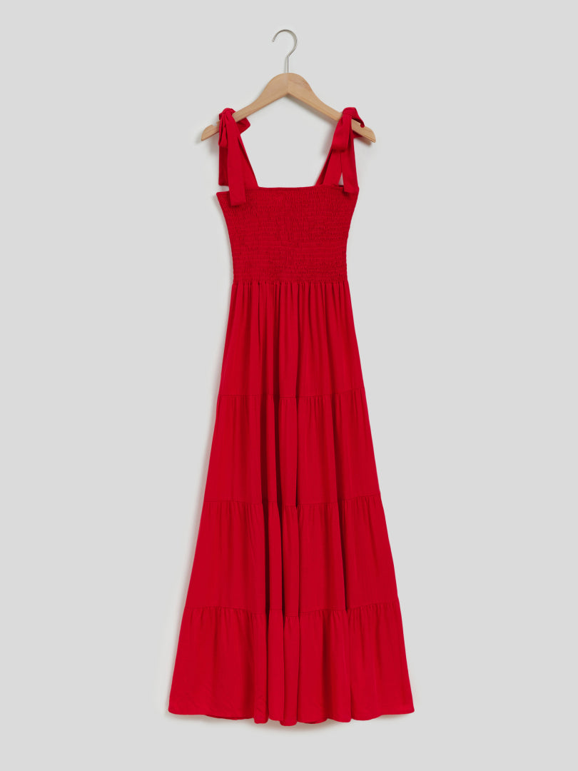 Smocking A-Line Dress 114083