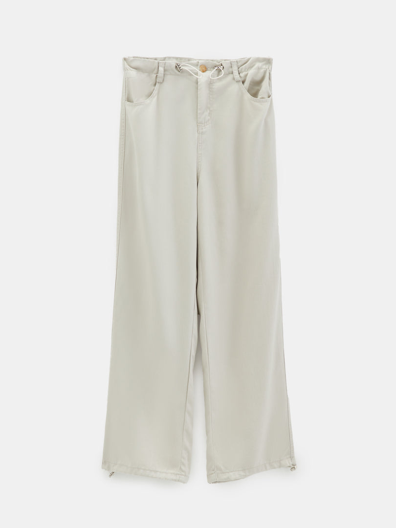 Gathered Straight Leg Jeans 1274552