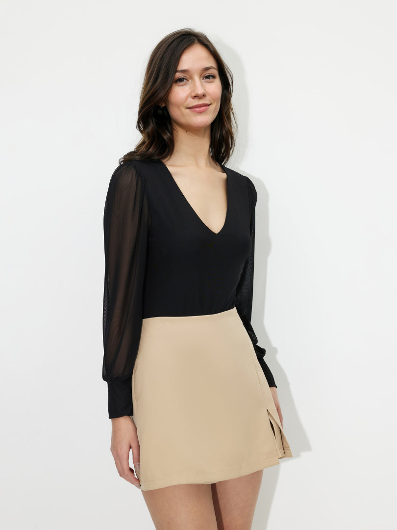 Semi-Sheer Bodysuit 120921
