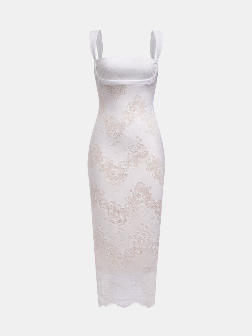 Lace Bodycon Maxi Dress 121367
