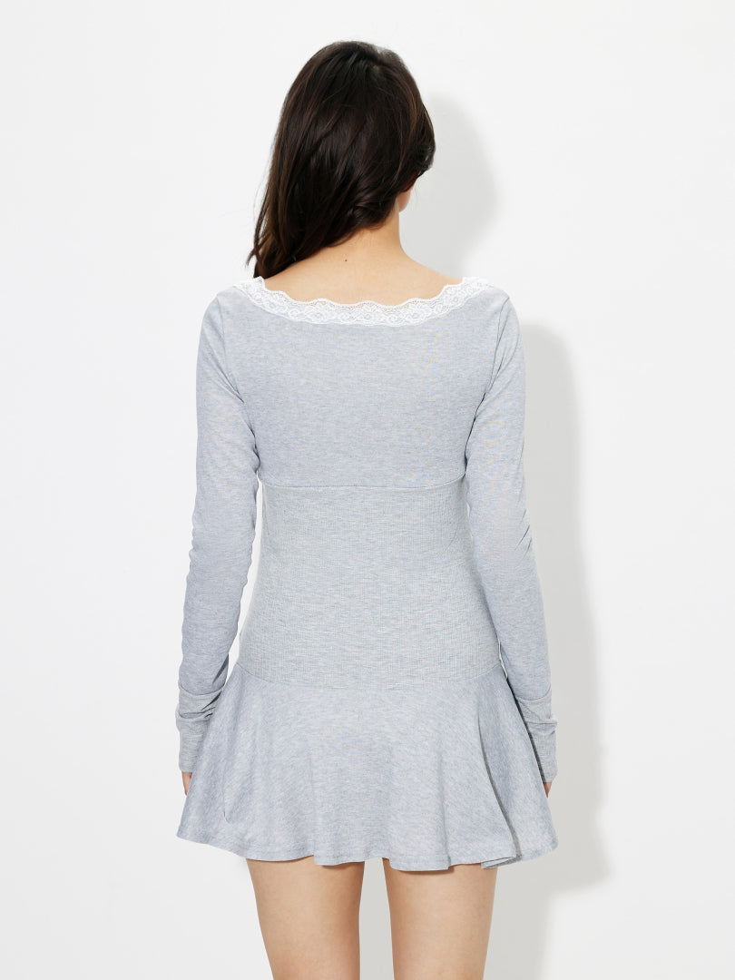 Ruffle A-Line Dress 1252572