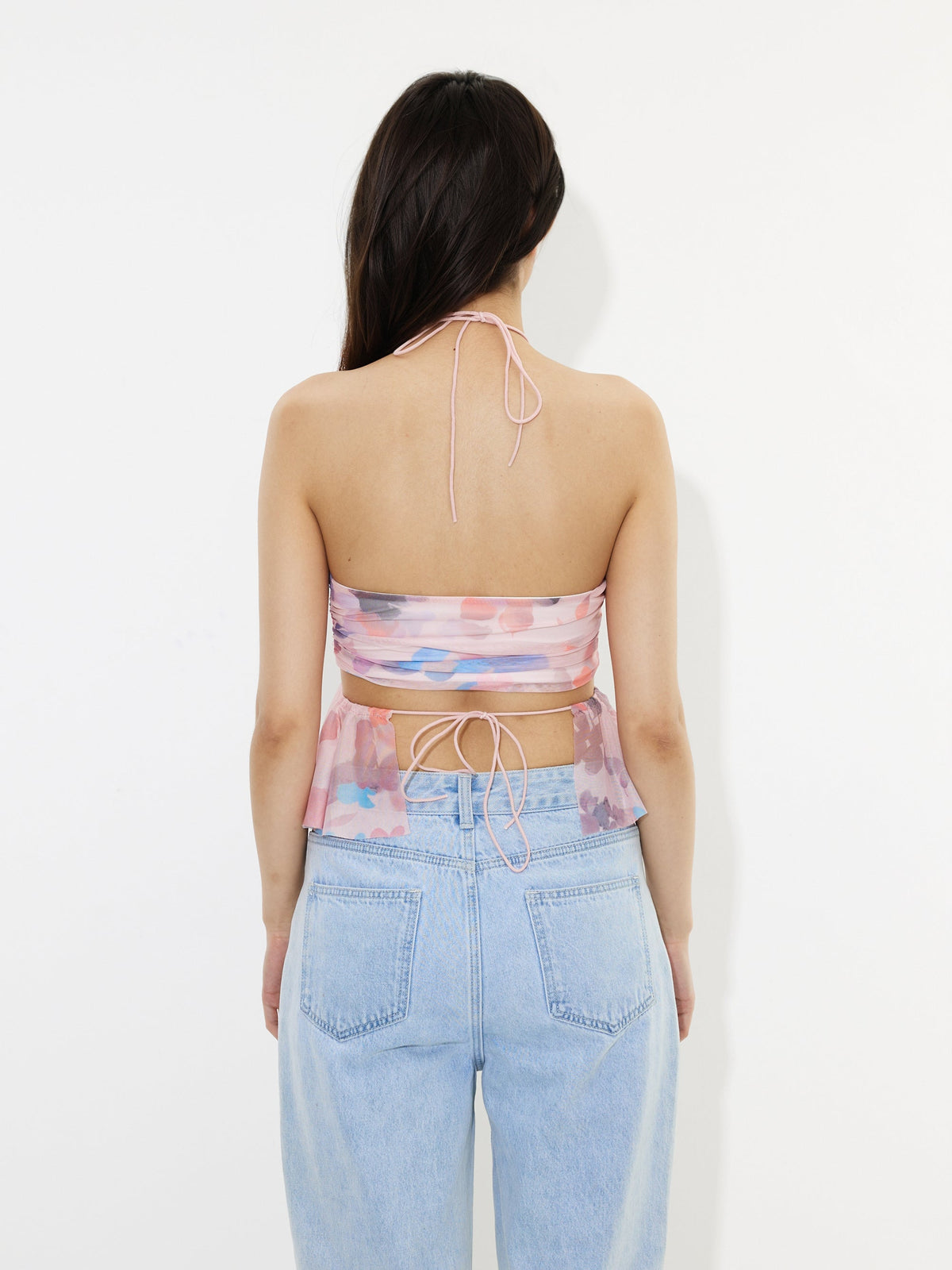 Drawstring Halter Top 1235411