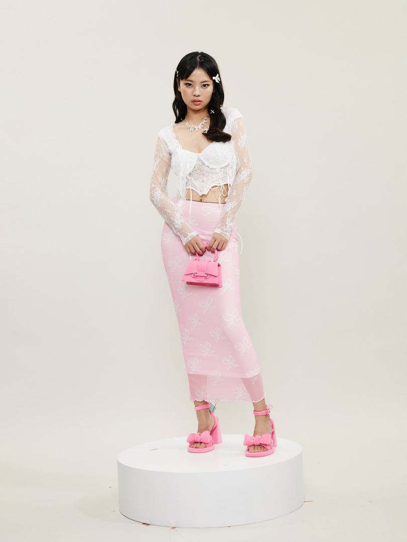 Lace Sheer Top 1230431