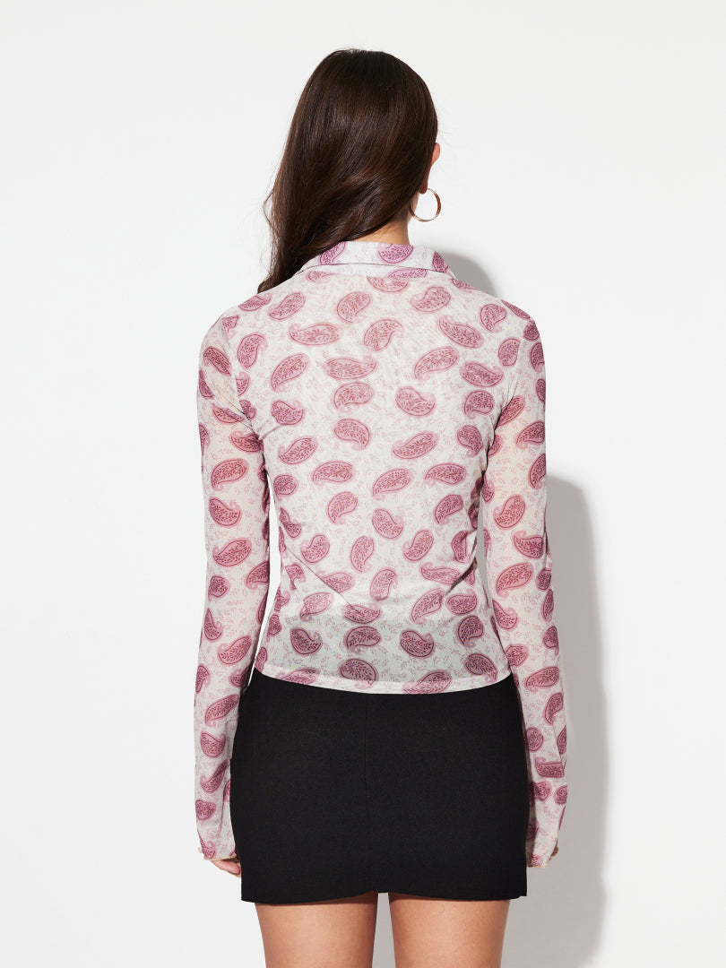 Feather Placket Blouse 1282062
