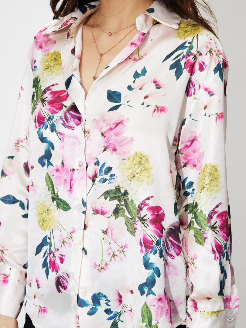 Printed Placket Blouse 1247782