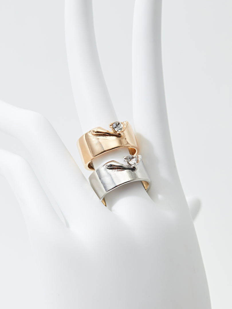 Rhinestone Ring Set 119707