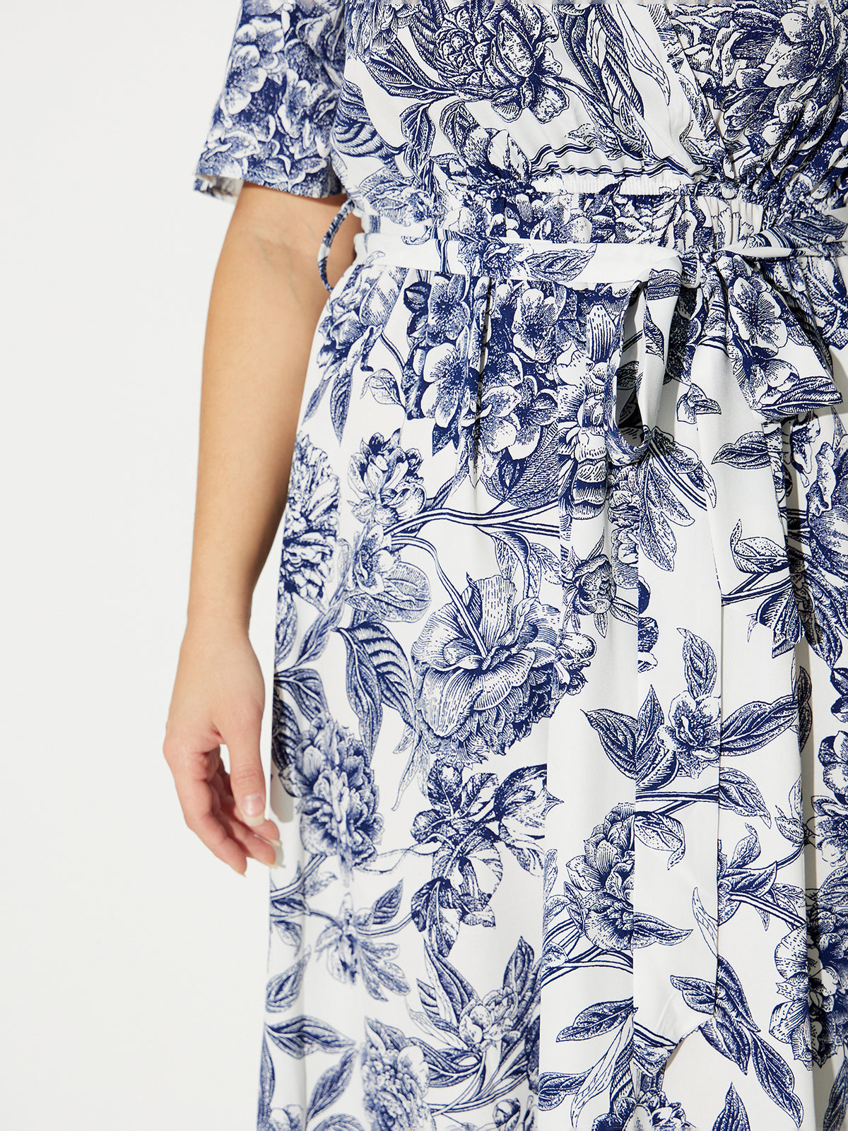 Plus Size Tied A-Line Dress 120656
