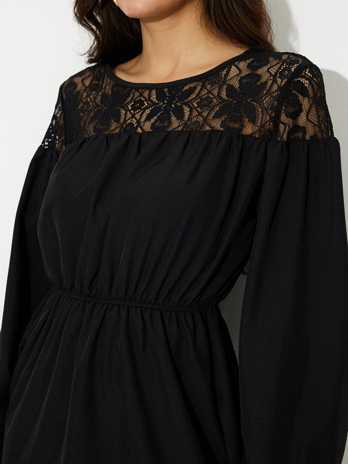 Patchwork A-Line Dress 118755