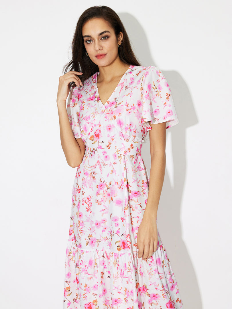 Gathered A-Line Dress 119040