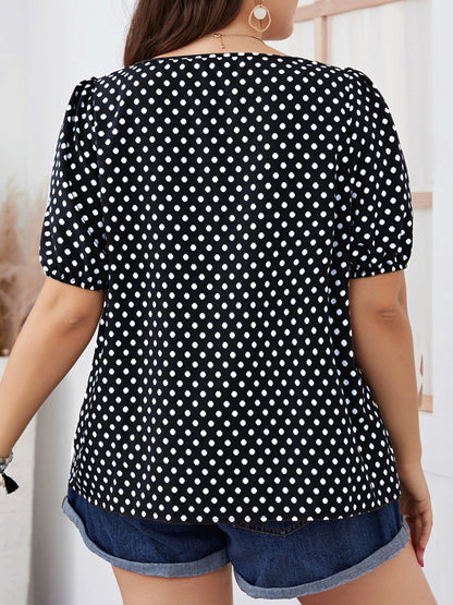 Plus Size Printed Plus Size Tops 1260262
